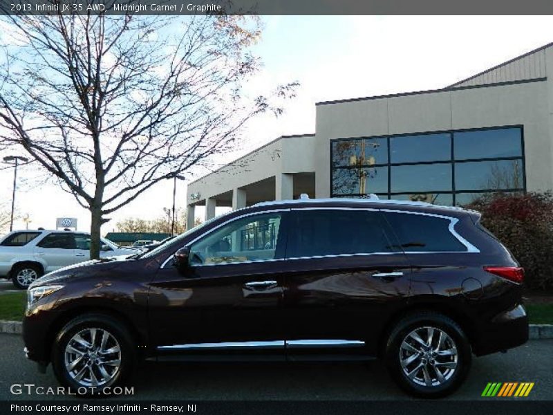 Midnight Garnet / Graphite 2013 Infiniti JX 35 AWD