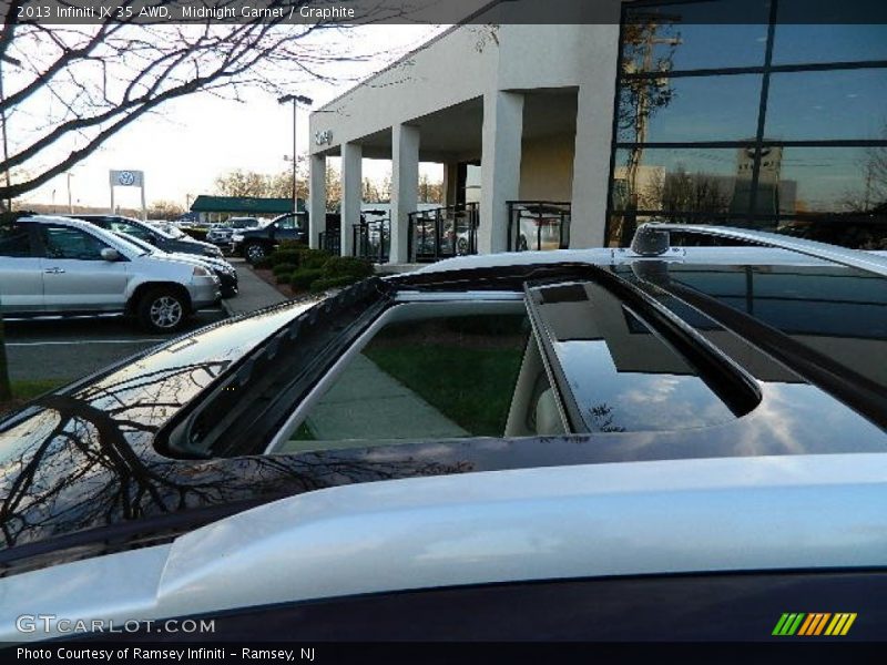 Midnight Garnet / Graphite 2013 Infiniti JX 35 AWD