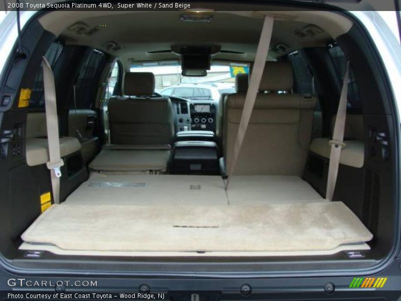 Super White / Sand Beige 2008 Toyota Sequoia Platinum 4WD