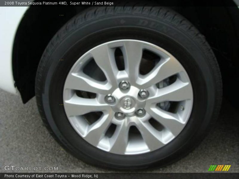 Super White / Sand Beige 2008 Toyota Sequoia Platinum 4WD