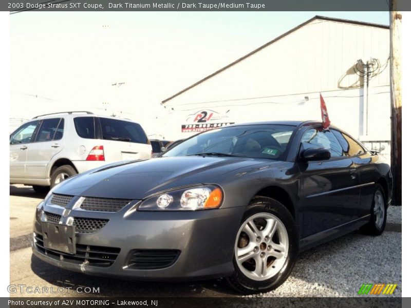 Dark Titanium Metallic / Dark Taupe/Medium Taupe 2003 Dodge Stratus SXT Coupe