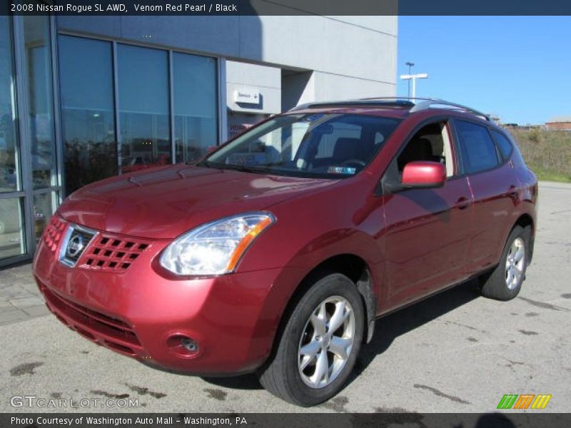 Venom Red Pearl / Black 2008 Nissan Rogue SL AWD