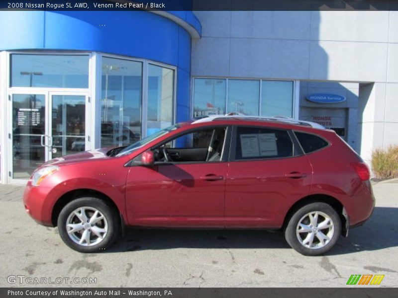 Venom Red Pearl / Black 2008 Nissan Rogue SL AWD