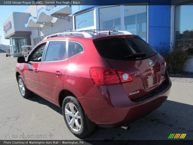 Venom Red Pearl / Black 2008 Nissan Rogue SL AWD