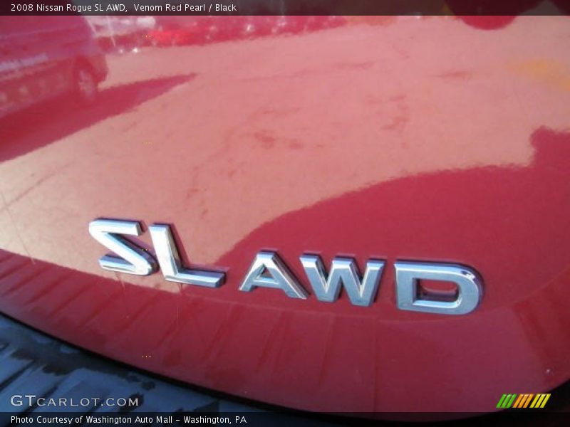 Venom Red Pearl / Black 2008 Nissan Rogue SL AWD