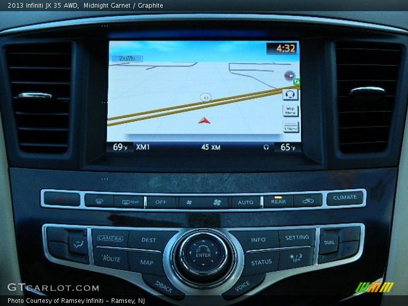 Navigation of 2013 JX 35 AWD