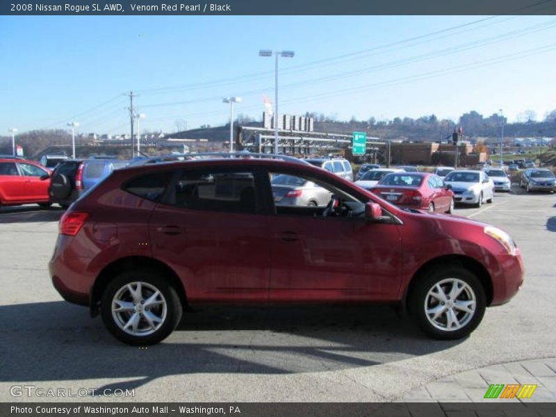 Venom Red Pearl / Black 2008 Nissan Rogue SL AWD