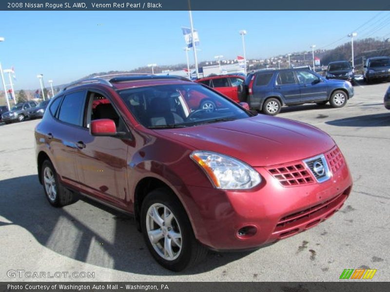 Venom Red Pearl / Black 2008 Nissan Rogue SL AWD