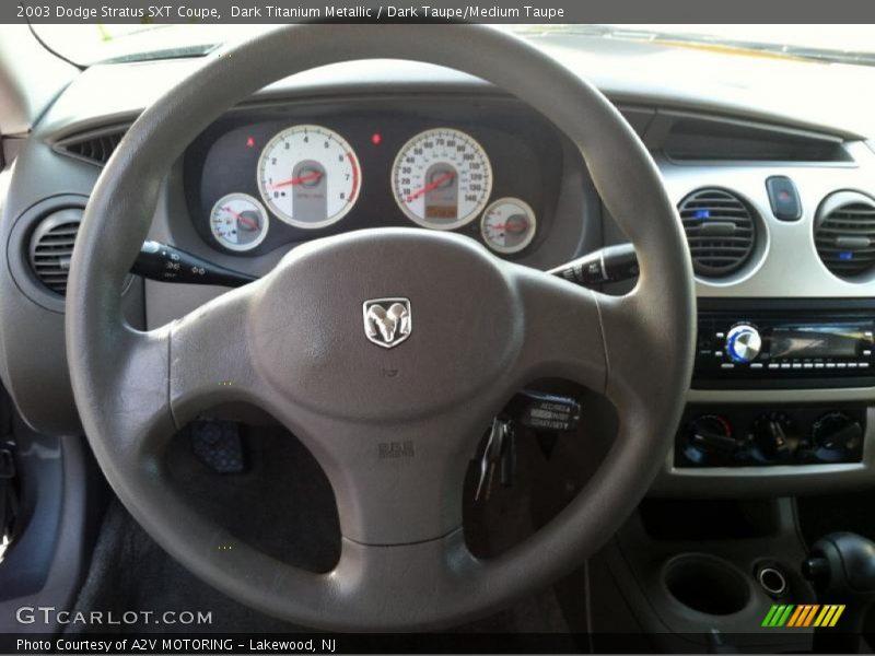 Dark Titanium Metallic / Dark Taupe/Medium Taupe 2003 Dodge Stratus SXT Coupe