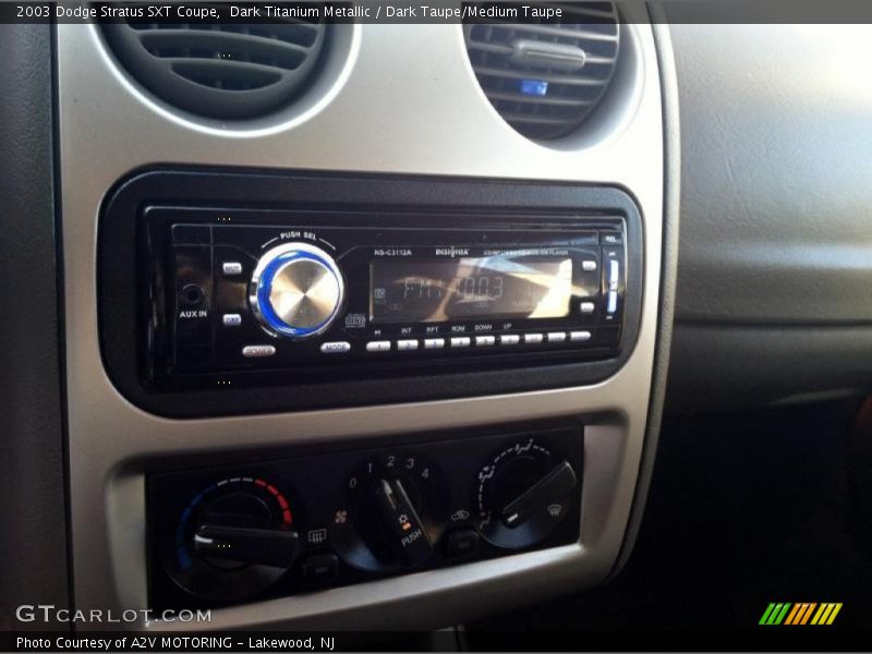 Dark Titanium Metallic / Dark Taupe/Medium Taupe 2003 Dodge Stratus SXT Coupe