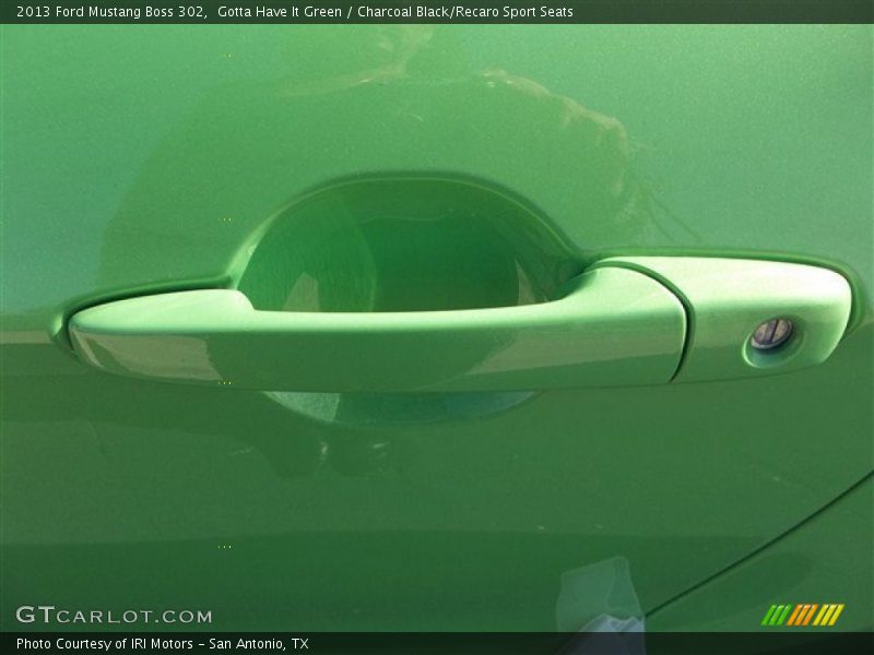 Gotta Have It Green / Charcoal Black/Recaro Sport Seats 2013 Ford Mustang Boss 302