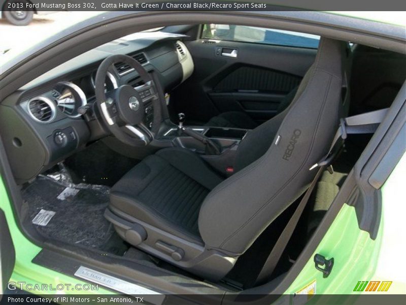 2013 Mustang Boss 302 Charcoal Black/Recaro Sport Seats Interior