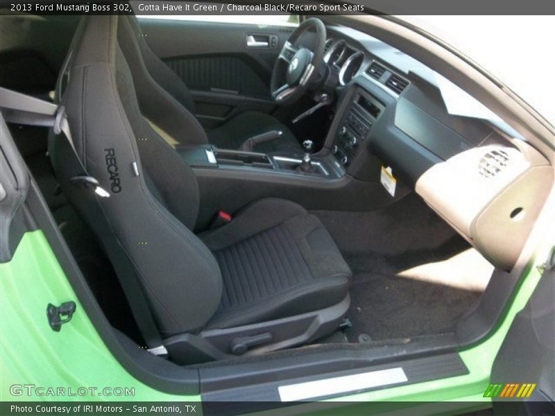 Gotta Have It Green / Charcoal Black/Recaro Sport Seats 2013 Ford Mustang Boss 302