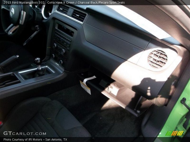 Gotta Have It Green / Charcoal Black/Recaro Sport Seats 2013 Ford Mustang Boss 302