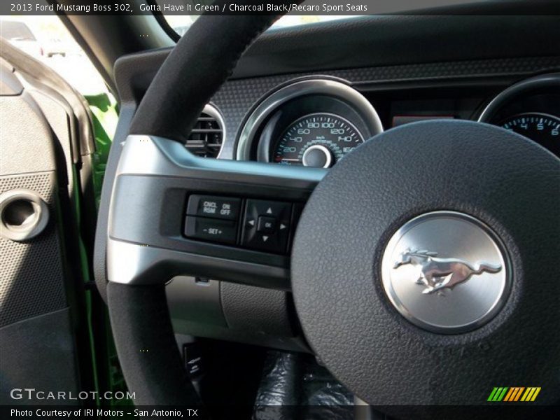 Gotta Have It Green / Charcoal Black/Recaro Sport Seats 2013 Ford Mustang Boss 302