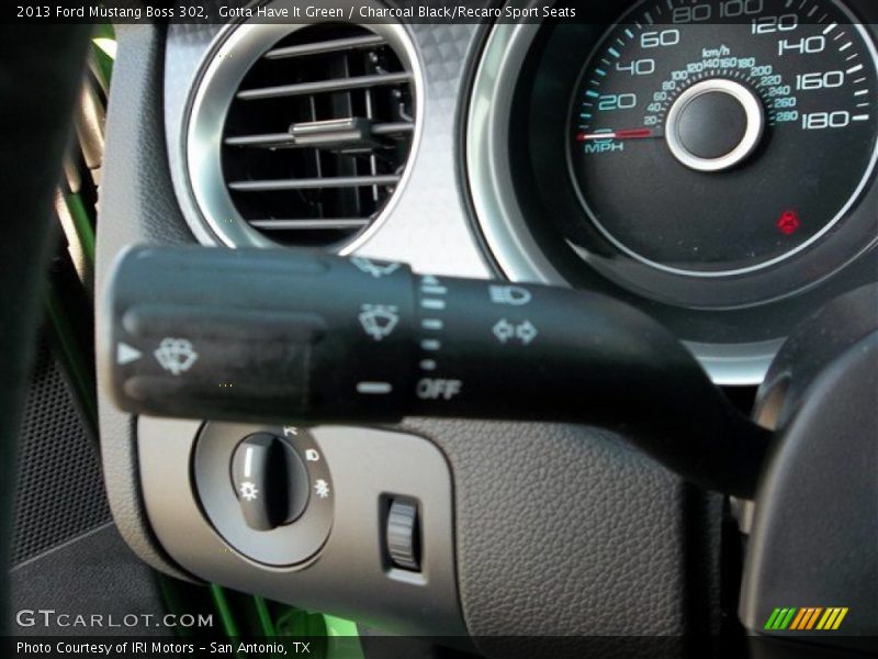 Gotta Have It Green / Charcoal Black/Recaro Sport Seats 2013 Ford Mustang Boss 302