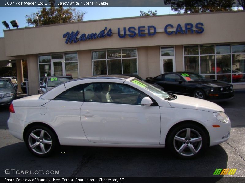 Candy White / Cornsilk Beige 2007 Volkswagen Eos 2.0T