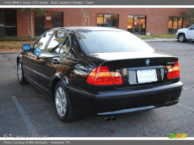 Black Sapphire Metallic / Sand 2003 BMW 3 Series 325i Sedan