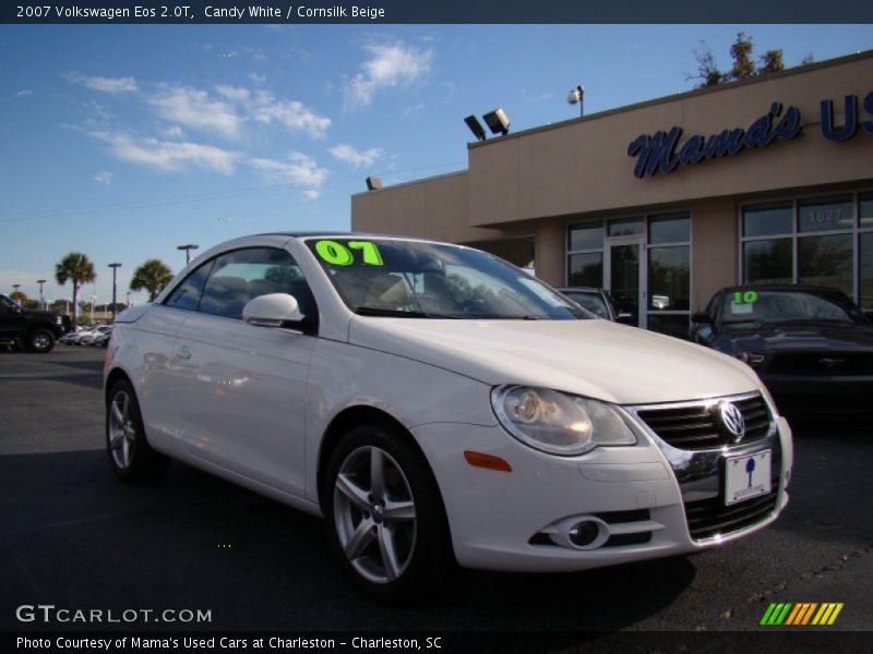 Candy White / Cornsilk Beige 2007 Volkswagen Eos 2.0T