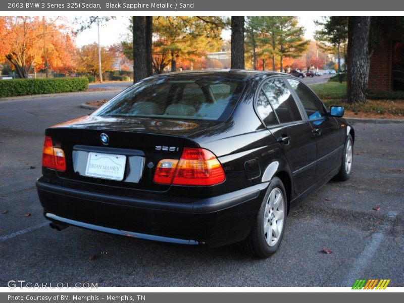 Black Sapphire Metallic / Sand 2003 BMW 3 Series 325i Sedan