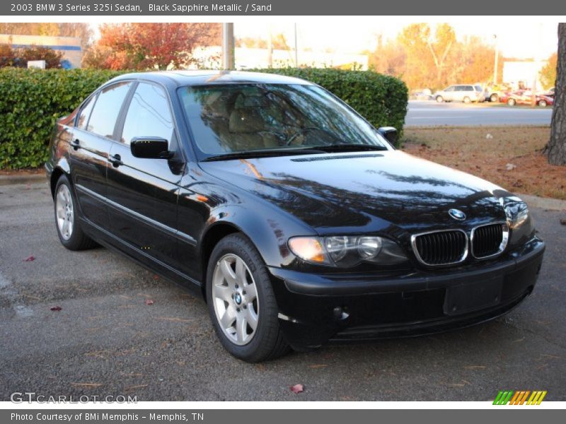 Black Sapphire Metallic / Sand 2003 BMW 3 Series 325i Sedan