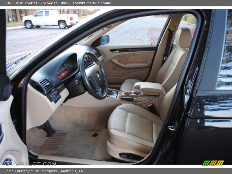 Black Sapphire Metallic / Sand 2003 BMW 3 Series 325i Sedan