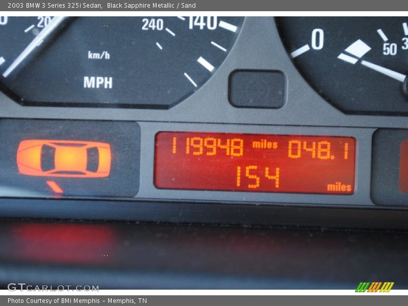 Black Sapphire Metallic / Sand 2003 BMW 3 Series 325i Sedan