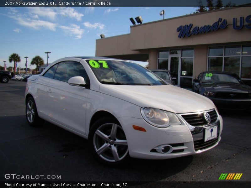 Candy White / Cornsilk Beige 2007 Volkswagen Eos 2.0T
