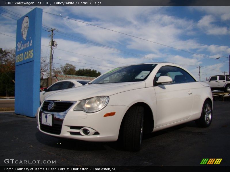 Candy White / Cornsilk Beige 2007 Volkswagen Eos 2.0T