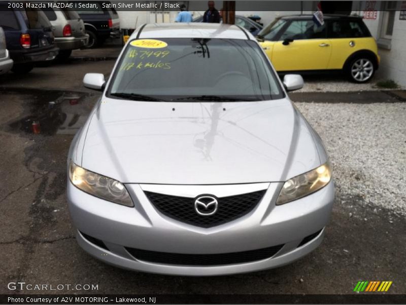Satin Silver Metallic / Black 2003 Mazda MAZDA6 i Sedan