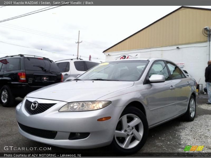 Satin Silver Metallic / Black 2003 Mazda MAZDA6 i Sedan