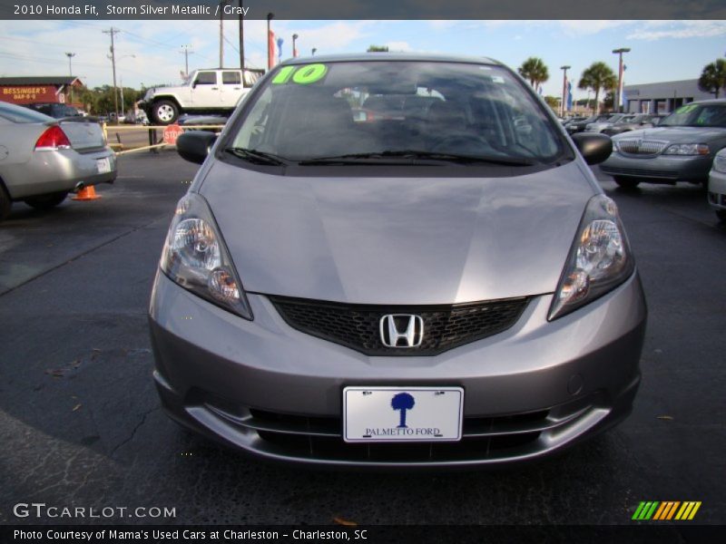 Storm Silver Metallic / Gray 2010 Honda Fit