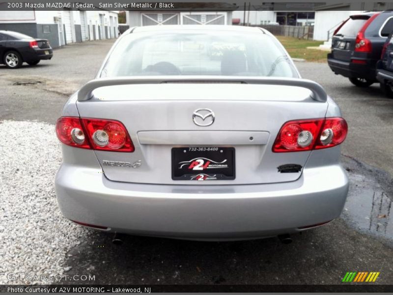 Satin Silver Metallic / Black 2003 Mazda MAZDA6 i Sedan