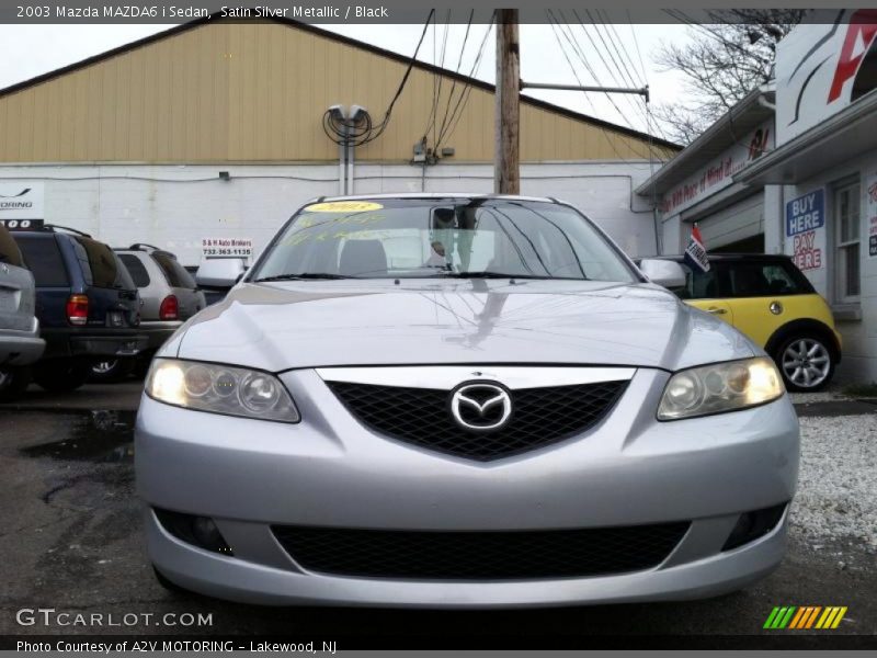 Satin Silver Metallic / Black 2003 Mazda MAZDA6 i Sedan