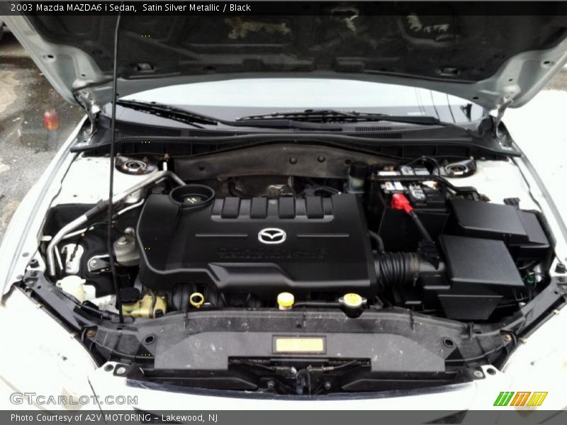 Satin Silver Metallic / Black 2003 Mazda MAZDA6 i Sedan