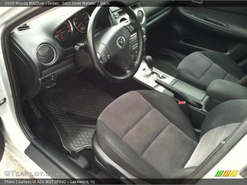 Satin Silver Metallic / Black 2003 Mazda MAZDA6 i Sedan