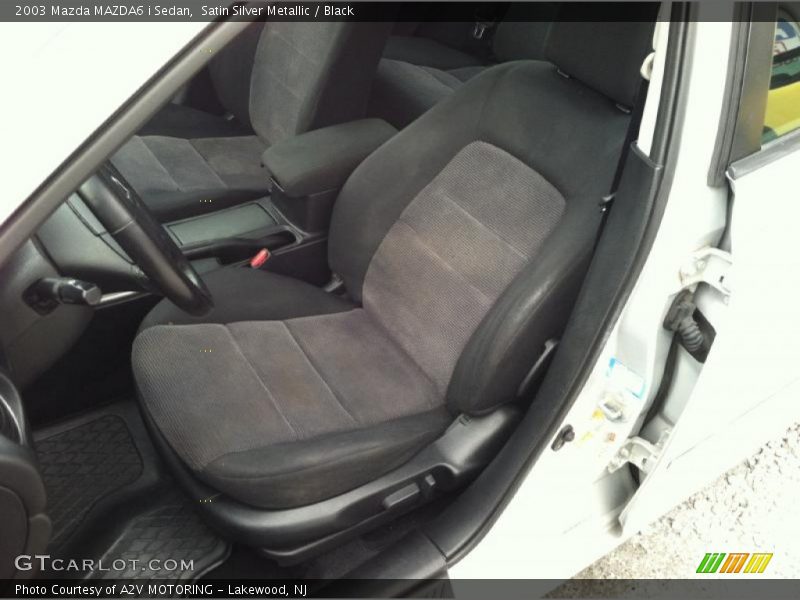 Satin Silver Metallic / Black 2003 Mazda MAZDA6 i Sedan