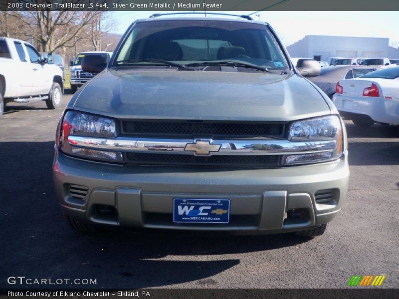 Silver Green Metallic / Medium Pewter 2003 Chevrolet TrailBlazer LS 4x4
