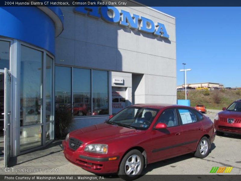 Crimson Dark Red / Dark Gray 2004 Hyundai Elantra GT Hatchback