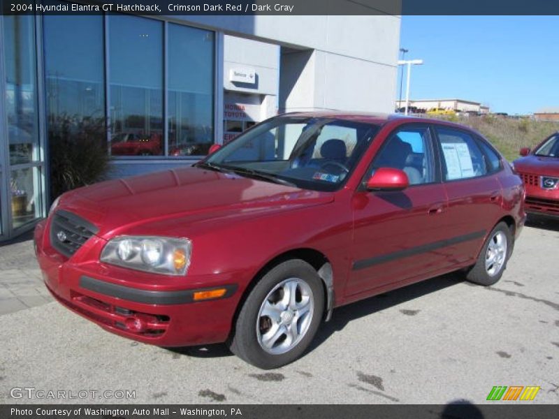 Crimson Dark Red / Dark Gray 2004 Hyundai Elantra GT Hatchback