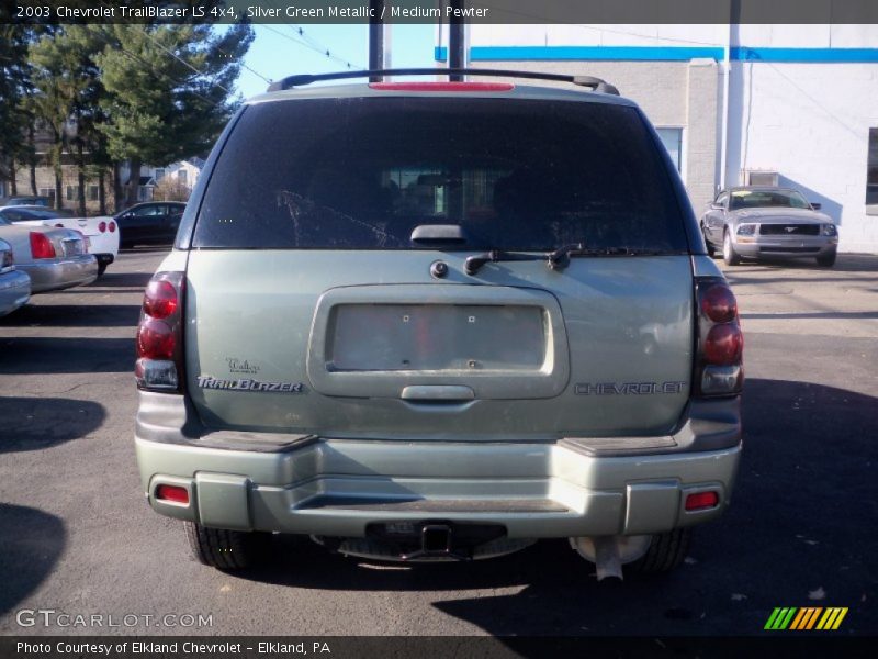 Silver Green Metallic / Medium Pewter 2003 Chevrolet TrailBlazer LS 4x4