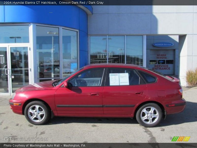Crimson Dark Red / Dark Gray 2004 Hyundai Elantra GT Hatchback