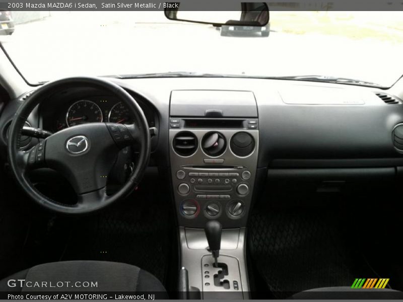 Satin Silver Metallic / Black 2003 Mazda MAZDA6 i Sedan
