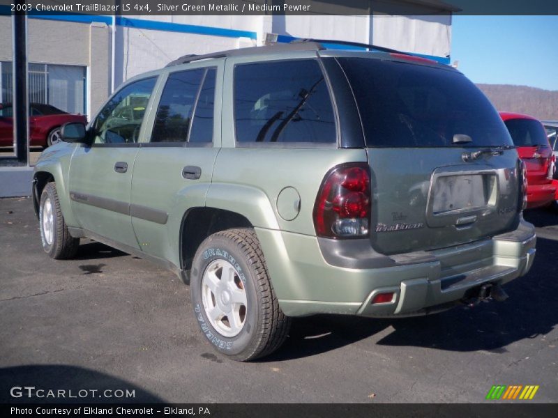 Silver Green Metallic / Medium Pewter 2003 Chevrolet TrailBlazer LS 4x4