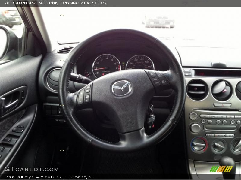 Satin Silver Metallic / Black 2003 Mazda MAZDA6 i Sedan