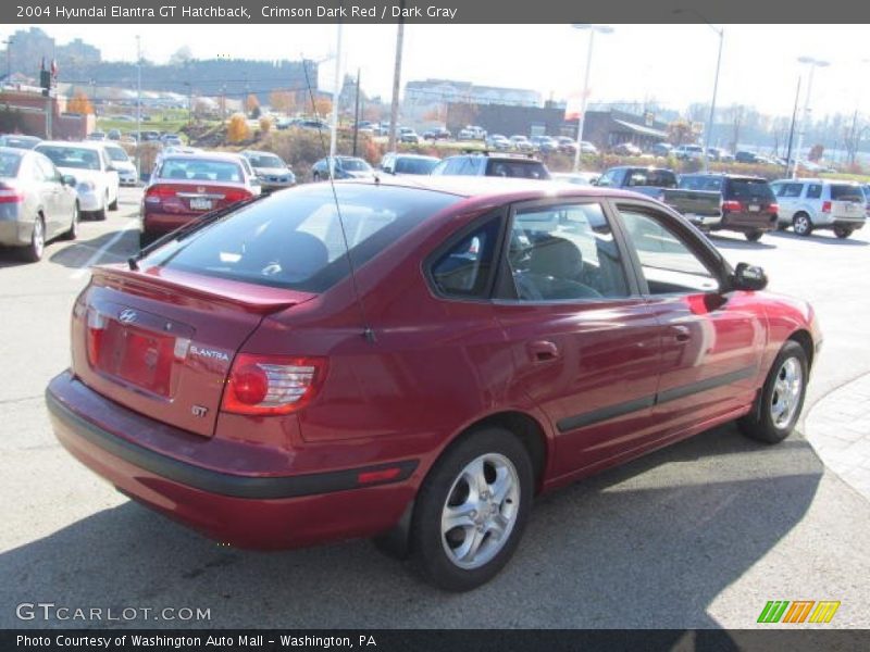 Crimson Dark Red / Dark Gray 2004 Hyundai Elantra GT Hatchback