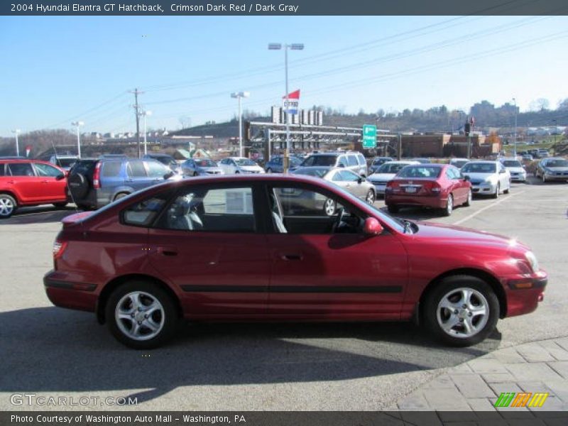 Crimson Dark Red / Dark Gray 2004 Hyundai Elantra GT Hatchback