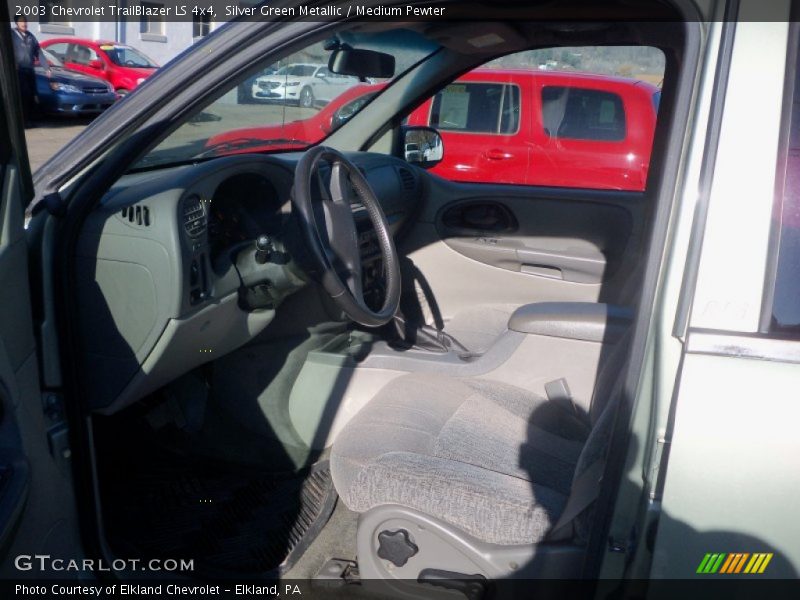 Silver Green Metallic / Medium Pewter 2003 Chevrolet TrailBlazer LS 4x4
