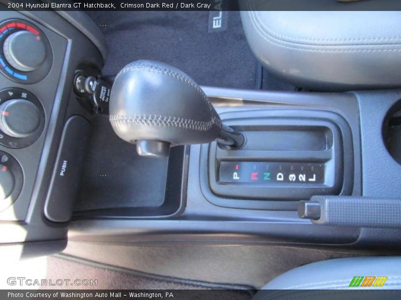 Crimson Dark Red / Dark Gray 2004 Hyundai Elantra GT Hatchback