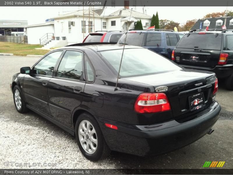 Black Sapphire Metallic / Graphite 2002 Volvo S40 1.9T